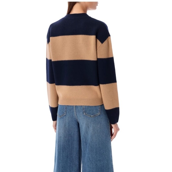 A.P.C. Penny Knit Sweater | Horizontal Stripes Parisian Chic medium - Picture 10 of 12